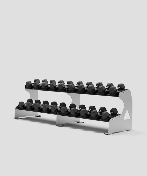 Exigo® 2.5m 2-Tier Dumbbell Rack