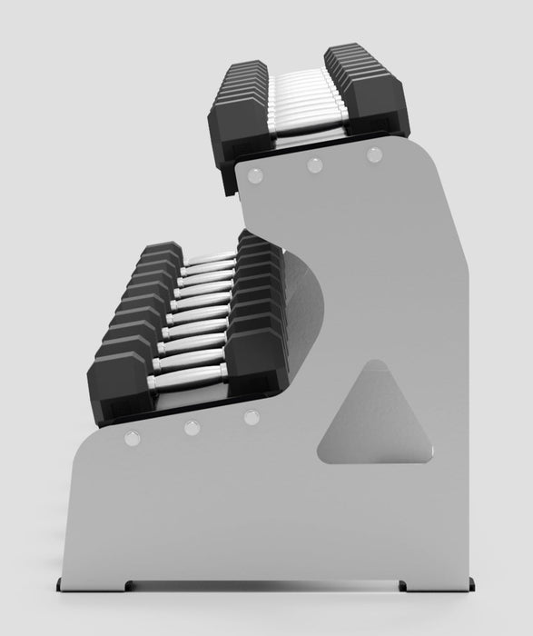 Exigo® 2.5m 2-Tier Dumbbell Rack