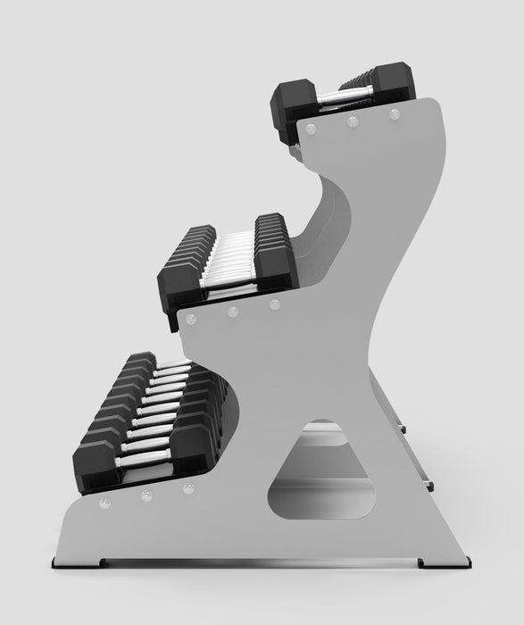 Exigo® 2.5m 3-Tier Dumbbell Rack