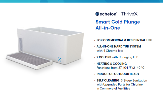 Echelon ThriveX Smart Cold Plunge All-in-one (1.0 HP)