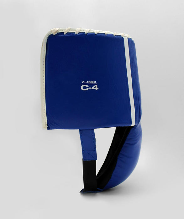 Exigo® C4 Classic Leather Abdominal Guard - Blue/White