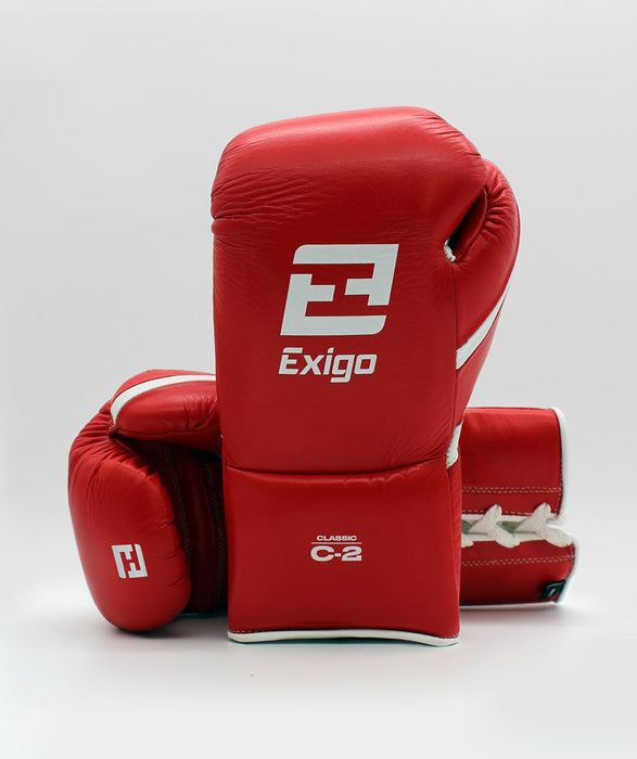 Exigo® C2 Classic Leather Sparring Gloves - Lace