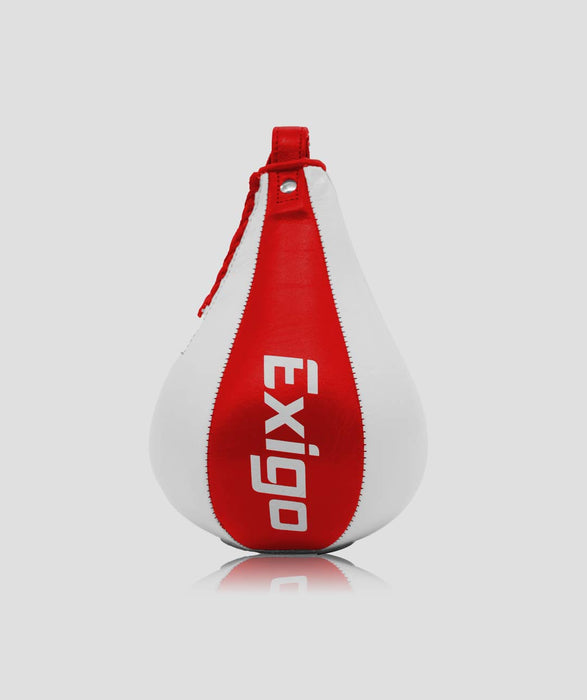 Exigo® Super Pro Leather Speed Ball - Red/White