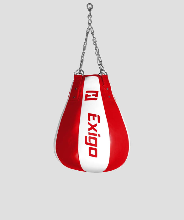 Exigo® Super Pro 25kg Leather Maize Bag - Red/White