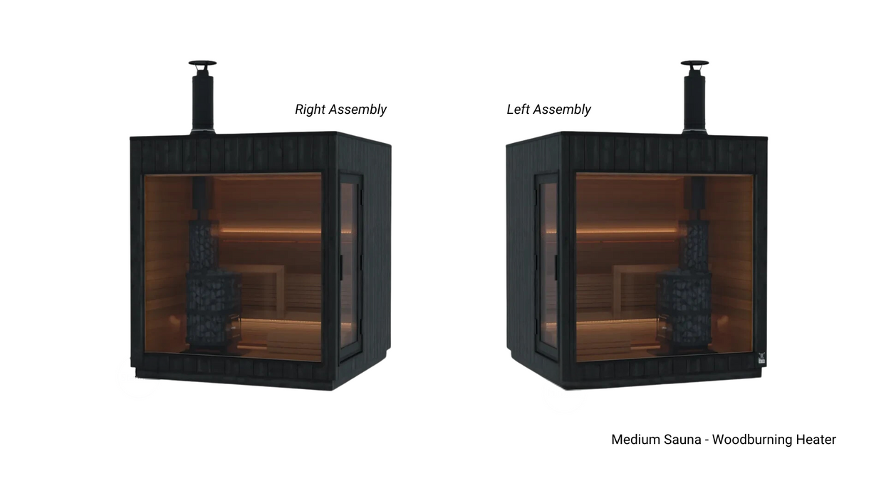Thermasol Nordic Misty Medium Wood Burning Outdoor Sauna Cabin